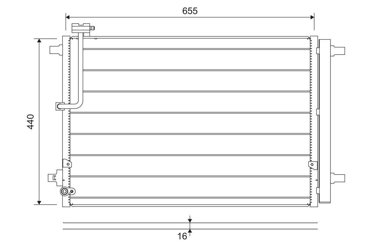 VALEO Condensatore climatizzatore 822657 822657 Condensatore VALEO Audi