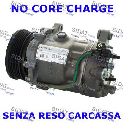 SIDAT AC-kompressor 1.1234R Ac klimakompressor SIDAT Volkswagen POLO 1.1234R