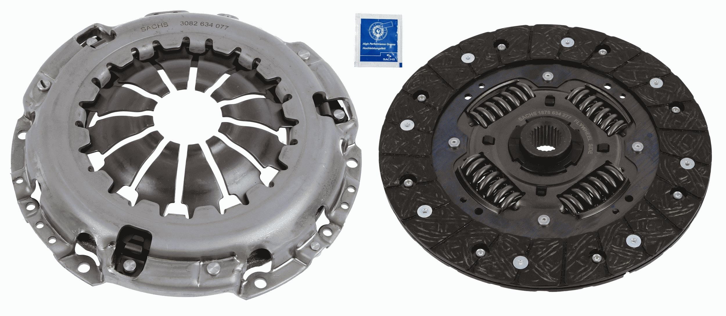 SACHS Clutchsett 3000 951 627 SACHS 3000 951 627 Clutchsett RENAULT Twingo III Hatchback (BCM) 1.0 SCe 70 71 hk 2018