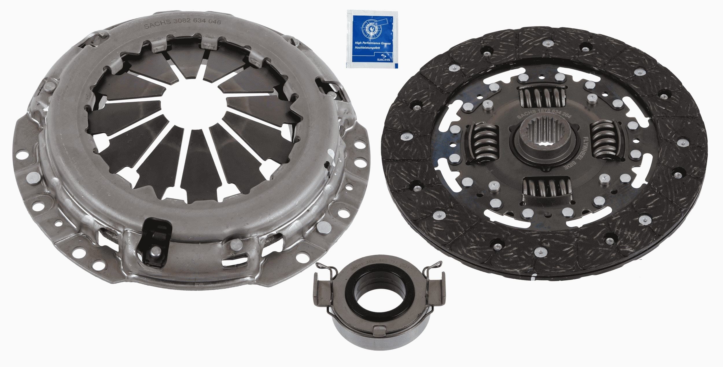 SACHS Kytkinpaketti 3000 951 633 SACHS 3000 951 633 TOYOTA Corolla X Sedan (E150) kytkinsarja
