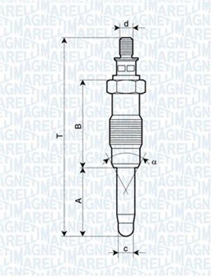 MAGNETI MARELLI Glödstift 062900010304 062900010304 MAGNETI MARELLI glödstift PEUGEOT 207