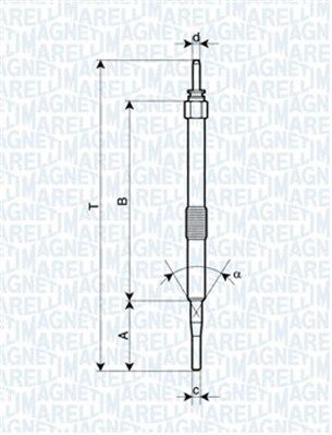 MAGNETI MARELLI Glow plug 062900033304 TOYOTA AVENSIS MAGNETI MARELLI glow plugs 062900033304