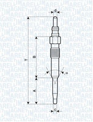 MAGNETI MARELLI Προθερμαντήρας 062900038304 Προθερμαντήρας SEAT MAGNETI MARELLI 062900038304