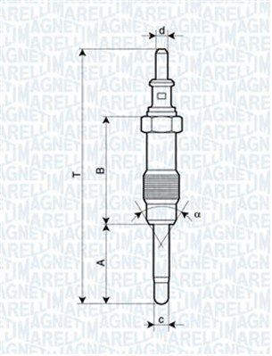 MAGNETI MARELLI Glühkerze 062900046304 062900046304 MAGNETI MARELLI ROVER 75 Vorglühkerzen Kosten