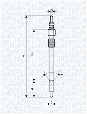 MAGNETI MARELLI Glödstift 062900050304 062900050304 MAGNETI MARELLI glödstift diesel Jaguar XF