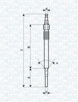 Glødeplugg MAGNETI MARELLI 062900051304 MAGNETI MARELLI 062900051304 Glødeplugg DODGE CALIBER 2020