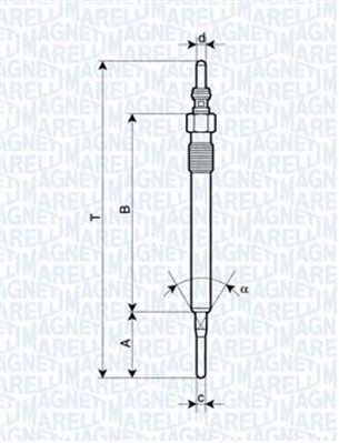 MAGNETI MARELLI Candeletta 062900061304 Candeletta diesel Seat 6J5, 6P5 062900061304 MAGNETI MARELLI