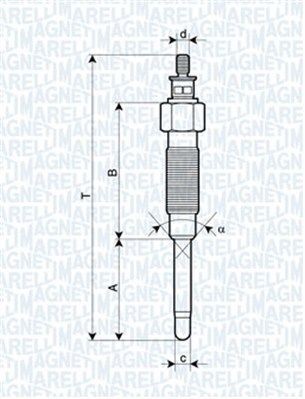 MAGNETI MARELLI Glow plug 062900065304 TOYOTA AVENSIS MAGNETI MARELLI glow plugs 062900065304