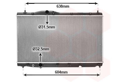 Radiators, Motora dzesēšanas sistēma VAN WEZEL 25012706 VAN WEZEL 25012706 Ūdens radiatori HONDA CIVIC 2022