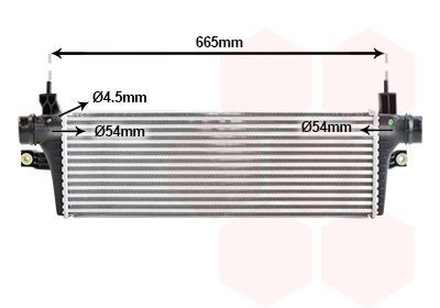 VAN WEZEL Intercooler 54014700 VAN WEZEL 54014700 Radiador do ar de sobrealimentação Toyota Prius 3 preço