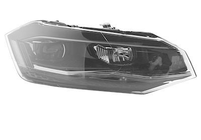 VAN WEZEL Koplamp 5751984V VAN WEZEL 5751984V Koplamp VOLKSWAGEN Polo VI (AW1, BZ1) 1.0 TSI Flex 128 Pk 2017