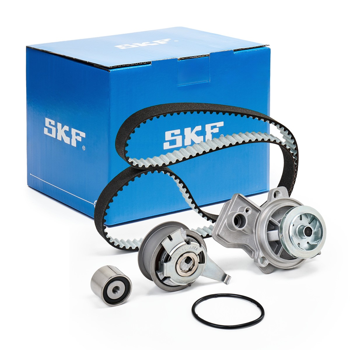 Bomba de água + kit de correia dentada SKF VKMC 01350-1 SKF VKMC 01350-1 Bomba de água + jogo de correia de distribuição SKODA FABIA 2019