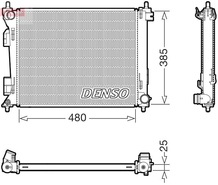 DENSO Radiatore motore DRM43010 DRM43010 Radiatore DENSO KIA PROCEED costo