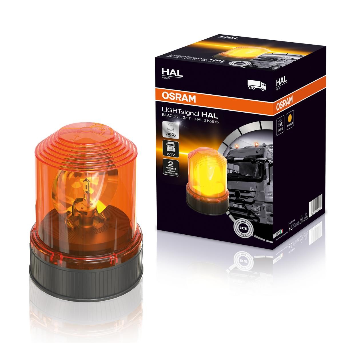 OSRAM Mirgojošā gaismas signāla lukturis RBL101 Mirgojošā gaismas signāla lukturis OSRAM MAZDA LIGHTsignal RBL101