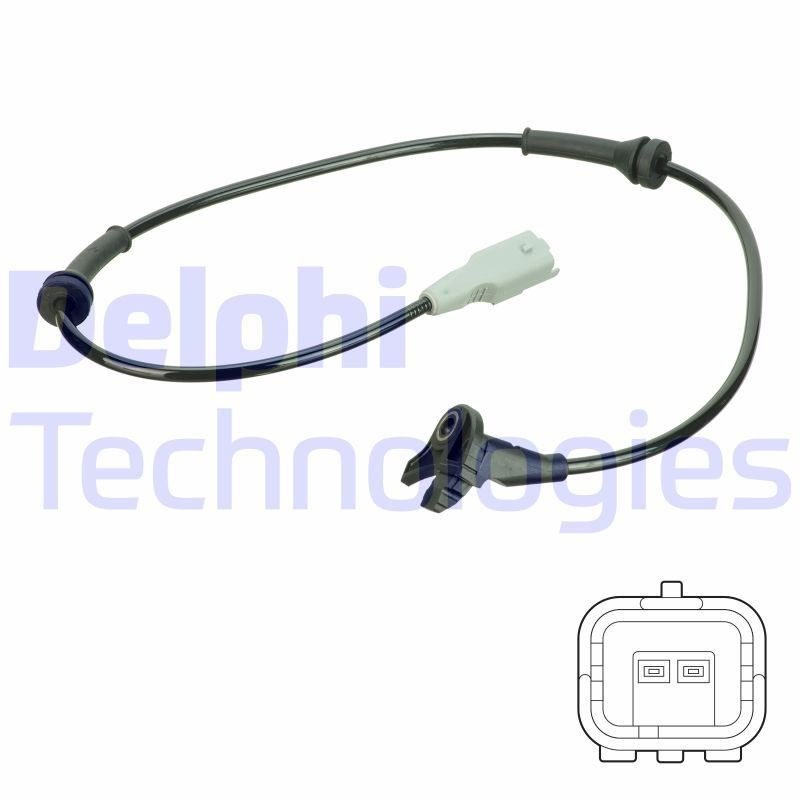 DELPHI ABS sensor SS20745 DELPHI SS20745 Citroen BX Break XB anti lock brake sensor replacement