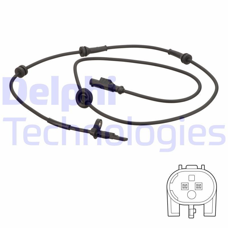 DELPHI ABS-anturi SS20778 DELPHI SS20778 FIAT Grand Siena (326) abs tunnistin