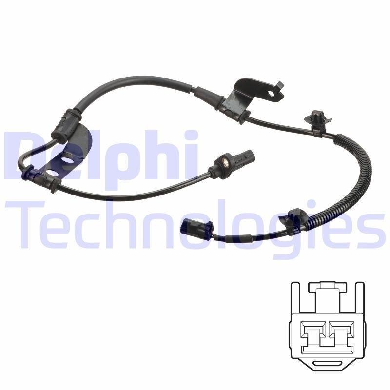 Wielsnelheidssensor (ABS) DELPHI SS20803 DELPHI SS20803: Abs sensor Hyundai i30 2008