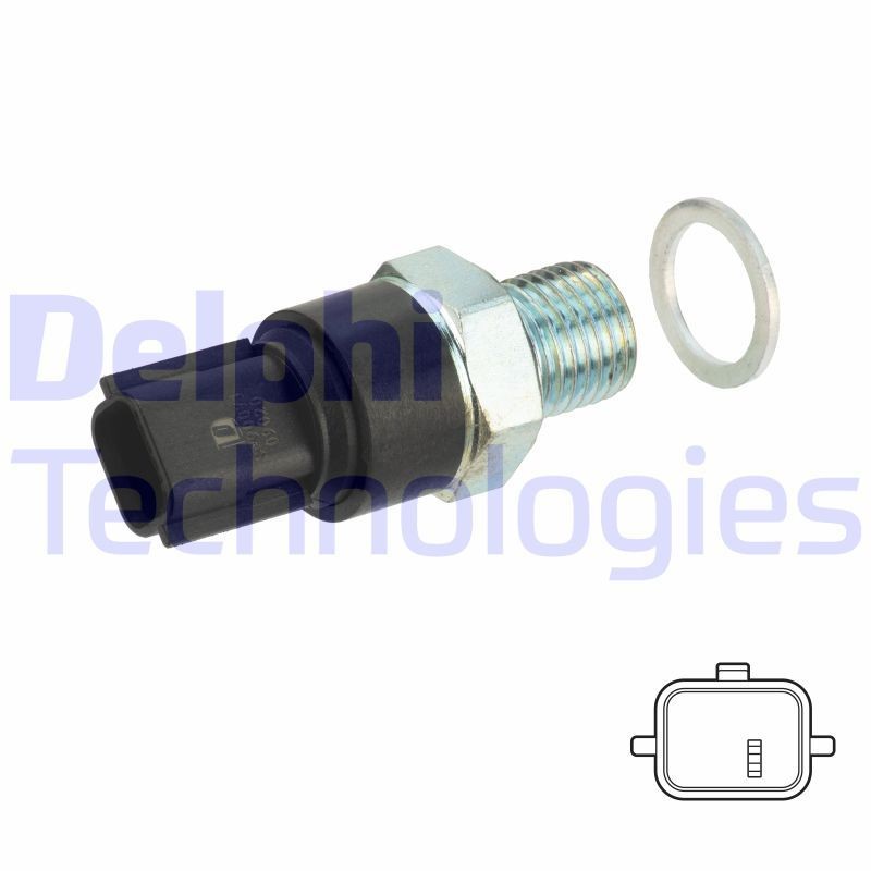 Interruttore di pressione olio DELPHI SW90071 DELPHI SW90071 Bulbo pressione olio Renault MEGANE 2019