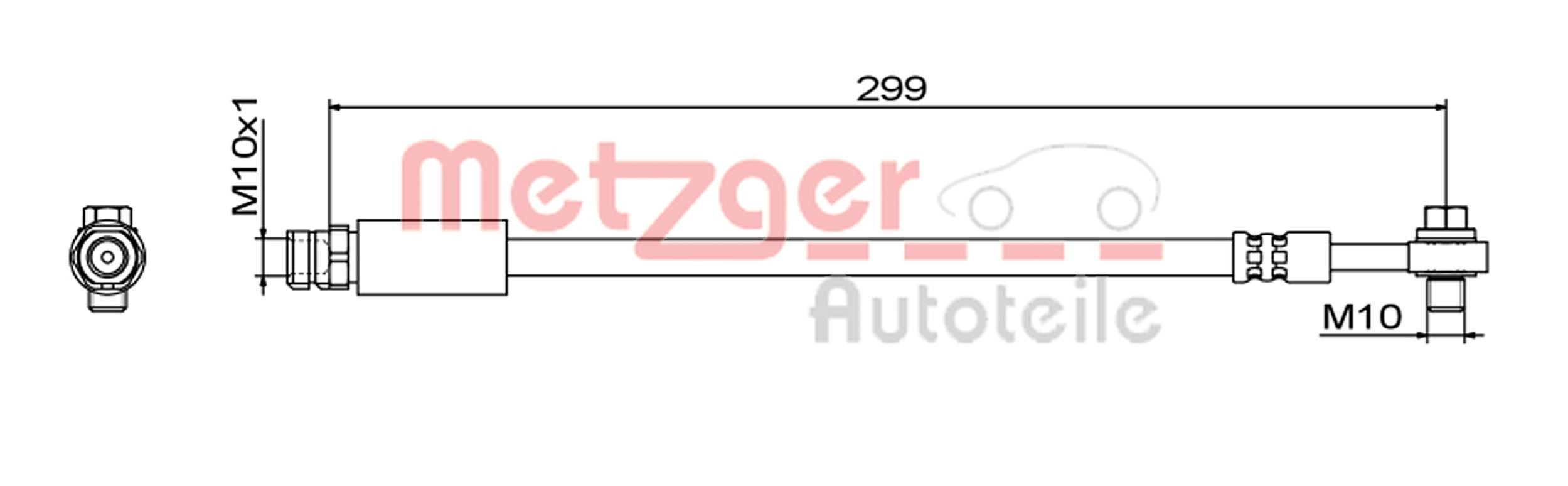 Brake hose METZGER 4111827 METZGER 4111827 2024 AUDI Q7 brake hose replacement