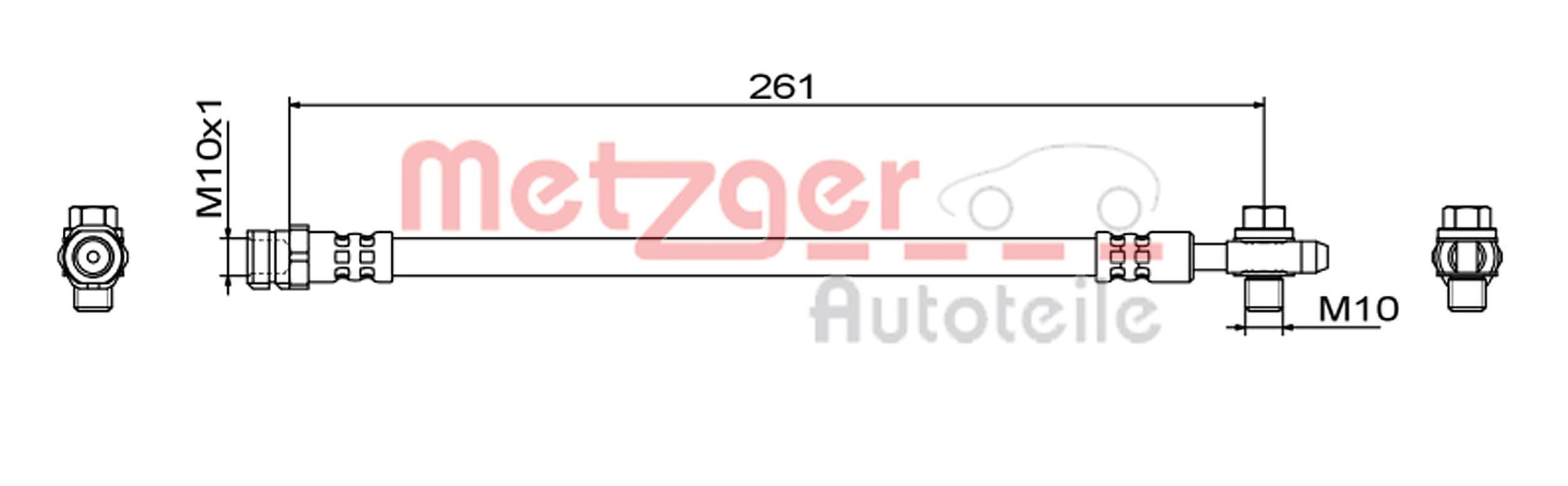 METZGER Jarruletku 4111829 SKODA Jarruletku METZGER 4111829