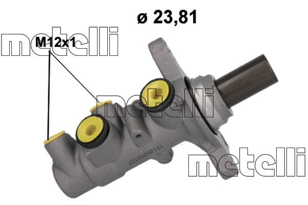 METELLI Brake master cylinder 05-1212 MITSUBISHI SPACE RUNNER METELLI brake master cylinder 051212