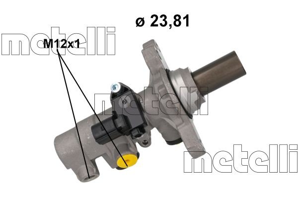 METELLI Maître-cylindre de frein 05-1216 05-1216 Cylindre de frein AUDI A3 METELLI
