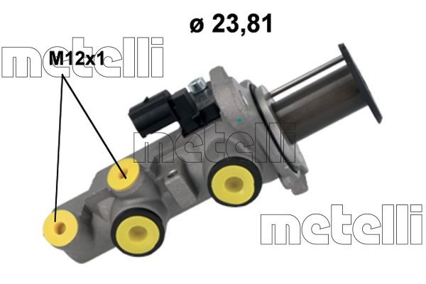 Bomba central dos travões METELLI 05-1250 METELLI 05-1250 Bomba de freio VW GOLF 2024