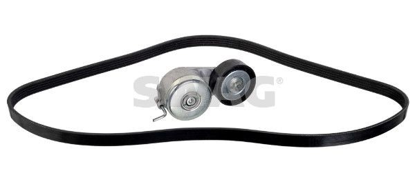 SWAG Ozubený klinový remeň - Sada 33 10 4394 Ozubený klinový remeň SWAG OPEL 33 10 4394