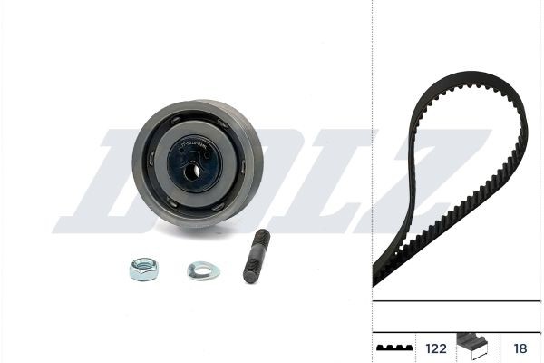 DOLZ Kit cinghia di distribuzione SKD122 DOLZ SKD122 Kit completo distribuzione Porsche Cayenne 9YA prezzo