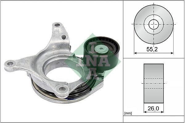 INA Tensor de correia, correia trapezoidal estriada 534 0794 10 INA 534 0794 10 originais Tensor da correia Classe A Sedan (W177) custo