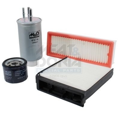 MEAT & DORIA Kit de filtros FKREN011 FKREN011 Elemento de filtro NISSAN PRIMASTAR MEAT & DORIA