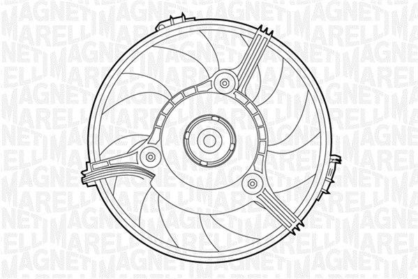 MAGNETI MARELLI Fan, radiator 069422263010 069422263010 MAGNETI MARELLI radiator fan for AUDI A6