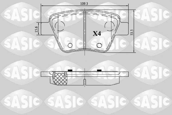 SASIC Bremsbeläge 6216187 Bremsbelagsatz SASIC T-ROC 6216187 günstig