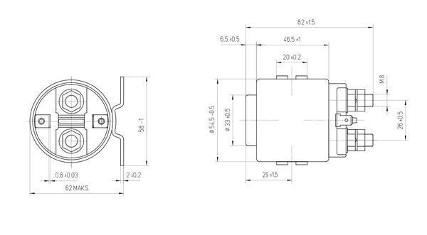 MAHLE Interrupteur MX 40 Faisceau remorque MAHLE X5 MX 40 pas cher