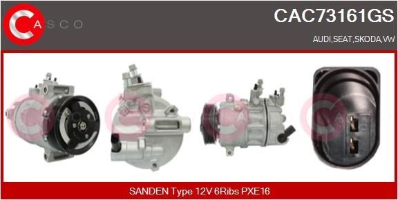 CASCO Aircopomp CAC73161GS CASCO CAC73161GS Compressor Skoda Superb 3t5 prijs