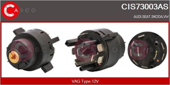 CASCO Aizdedzes slēdzis CIS73003AS CIS73003AS CASCO Aizdedzes atslēga Audi lēti