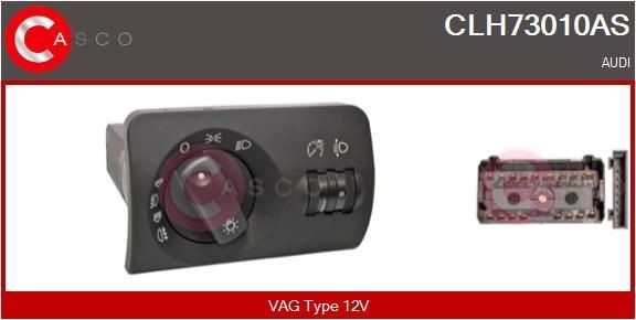CASCO Spínač hlavného osvetlenia CLH73010AS Spínač svetiel CASCO Volkswagen PASSAT CLH73010AS