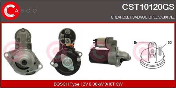CASCO Motorino avviamento CST10120GS CST10120GS costo Motorino avviamento CASCO CHEVROLET TAHOE