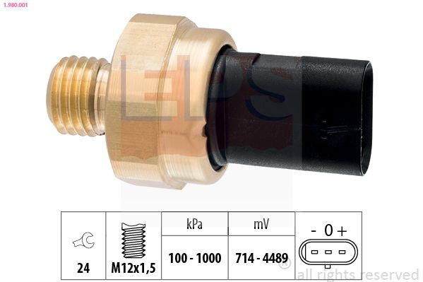 EPS Abgastemperatursensor 1.220.378 Sensor Abgastemperatur EPS Peugeot 5008 1.220.378