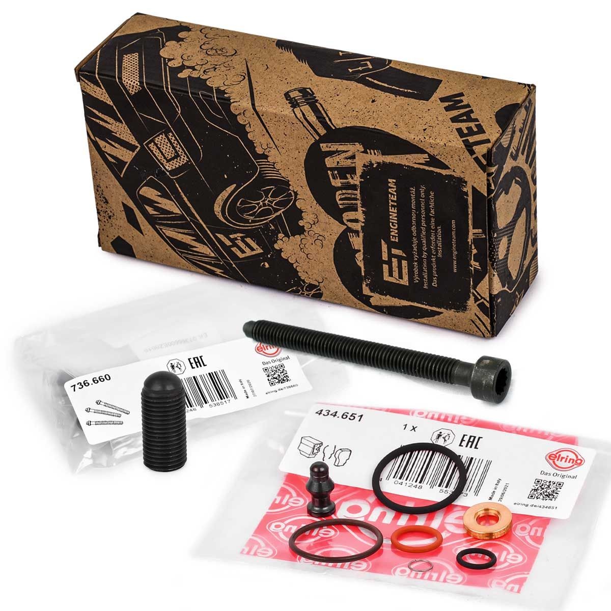 ET ENGINETEAM Packningssats, insprutningsmunstycke TM0004VR1 TM0004VR1 Spridartätning ET ENGINETEAM VW GOLF