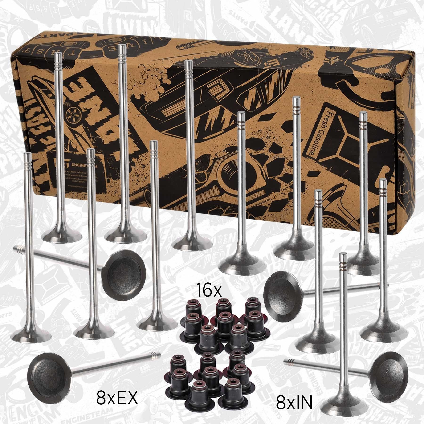 ET ENGINETEAM Kit de soupapes, soupapes d’admission/d’échappement VS0013 ET ENGINETEAM VS0013 Kit de soupapes, soupapes d’admission/d’échappement