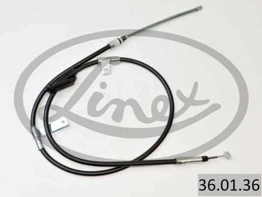 LINEX Ντίζα, φρένο ακινητοποίησης 36.01.36 LINEX 36.01.36 Χειρόφρενο Land Rover Freelander L314 τιμες