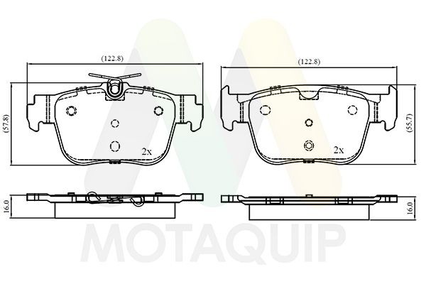 MOTAQUIP Pastilhas de travão LVXL2102 LVXL2102 Pastilhas VW T-ROC MOTAQUIP