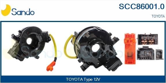 SANDO Vinutá prużina, Airbag SCC86001.0 Spínač stieračov SANDO AYGO SCC86001.0 lacné