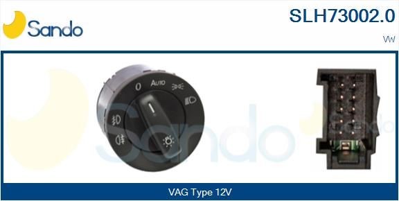 SANDO Brytare till huvudstrålkastare SLH73002.0 SLH73002.0 SANDO ljusomkopplare VW POLO