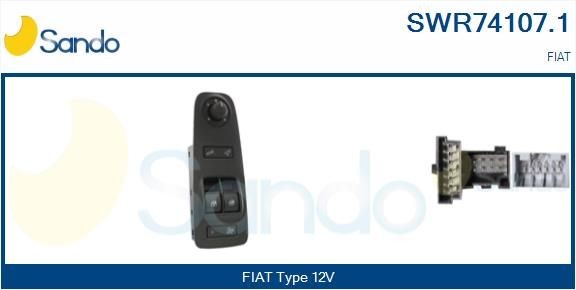 SANDO Spínač elektrického otvárania okien SWR74107.1 Vypinac na stahovanie okien SANDO Fiat PALIO SWR74107.1