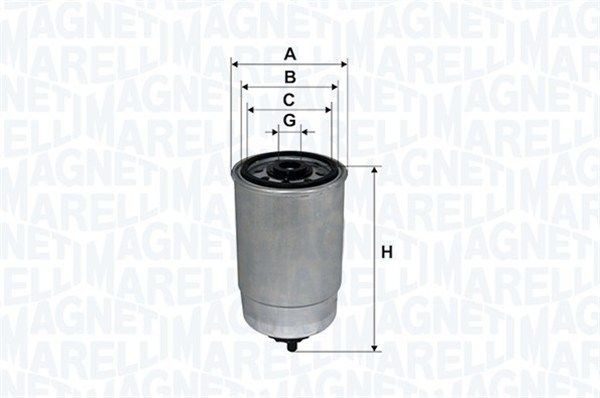 MAGNETI MARELLI Drivstoffilter 152071758006 152071758006 MAGNETI MARELLI Drivstoffilter Subaru billige