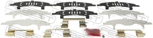 FEBEST Kit accessori, pastiglia freno 0203-T31F FEBEST 0203-T31F Kit accessori, pastiglia freno Nissan Almera Tino prezzo