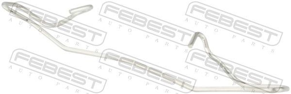 FEBEST Ressort, plaquette de frein à disque 1603-001 1603-001 Kit d'accessoires, plaquette de frein à disque FEBEST BMW X5