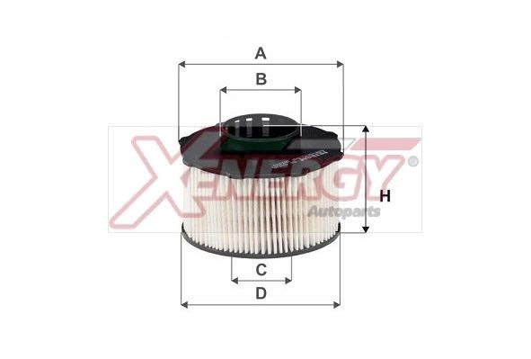 AP XENERGY Palivový filter X1598166 X1598166 Palivový filter PEUGEOT PARTNER AP XENERGY